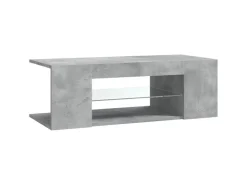 vidaXL TV-Schrank mit LED-Leuchten Betongrau 90x39x30 cm* Wohnwände