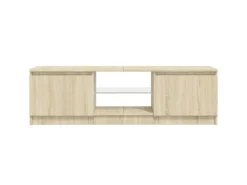 vidaXL TV-Schrank mit LED-Leuchten Sonoma-Eiche 120x30x35,5 cm