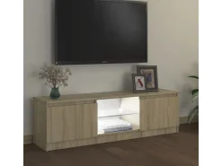 vidaXL TV-Schrank mit LED-Leuchten Sonoma-Eiche 120x30x35,5 cm