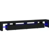 vidaXL TV-Schrank mit LED-Leuchten Schwarz 260x36,5x40 cm* TV-Wände|Wohnwände