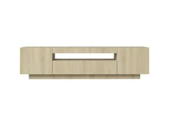 vidaXL TV-Schrank mit LED-Leuchten Sonoma-Eiche 160x35x40 cm