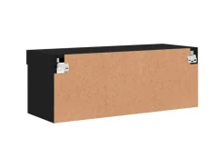 vidaXL TV-Schrank mit LED-Leuchten Schwarz 80x30x30 cm* Wohnwände