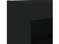 vidaXL TV-Schrank mit LED-Leuchten Schwarz 80x30x30 cm* Wohnwände