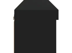 vidaXL TV-Schrank mit LED-Leuchten Schwarz 80x30x30 cm* Wohnwände