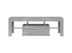 vidaXL TV-Schrank mit LED-Leuchten Grau Sonoma 120x35x40 cm Modell 3