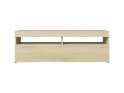 vidaXL TV-Schrank mit LED-Leuchten Sonoma-Eiche 120x35x40 cm Modell 4