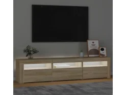vidaXL TV-Schrank mit LED-Leuchten Sonoma-Eiche 180x35x40 cm 1* Wohnwände|TV-Wände