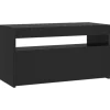 vidaXL TV-Schrank mit LED-Leuchten Schwarz 75x35x40 cm* Wohnwände|TV-Wände