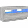 vidaXL TV-Schrank mit LED-Leuchten Grau Sonoma 80x35x40 cm* Wohnwände|TV-Wände