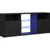 vidaXL TV-Schrank mit LED-Leuchten Schwarz 120x30x50 cm* Schränke