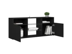 vidaXL TV-Schrank mit LED-Leuchten Schwarz 120x30x50 cm* Schränke