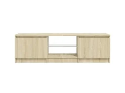 vidaXL TV-Schrank mit LED-Leuchten Sonoma-Eiche 140x40x35,5 cm* Wohnwände|TV-Wände