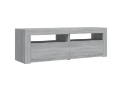vidaXL TV-Schrank mit LED-Leuchten Grau Sonoma 120x35x40 cm Modell 1* Wohnwände