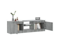 vidaXL TV-Schrank mit LED-Leuchten Grau Sonoma 120x30x35,5 cm* Wohnwände|TV-Wände