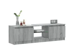 vidaXL TV-Schrank mit LED-Leuchten Grau Sonoma 120x30x35,5 cm* Wohnwände|TV-Wände
