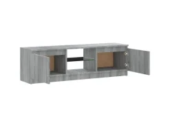 vidaXL TV-Schrank mit LED-Leuchten Grau Sonoma 120x30x35,5 cm* Wohnwände|TV-Wände