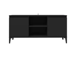 vidaXL TV-Schrank mit Metallbeinen Schwarz 103,5x35x50 cm* Wohnwände|TV-Wände