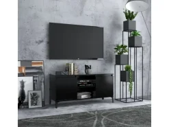 vidaXL TV-Schrank mit Metallbeinen Schwarz 103,5x35x50 cm* Wohnwände|TV-Wände