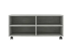 vidaXL TV-Schrank mit Rollen Betongrau 90x35x35 cm Holzwerkstoff* Wohnwände