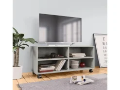 vidaXL TV-Schrank mit Rollen Betongrau 90x35x35 cm Holzwerkstoff* Wohnwände