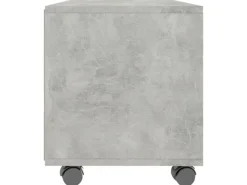 vidaXL TV-Schrank mit Rollen Betongrau 90x35x35 cm Holzwerkstoff* Wohnwände