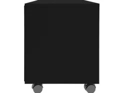 vidaXL TV-Schrank mit Rollen Schwarz 90x35x35 cm Holzwerkstoff* Wohnwände