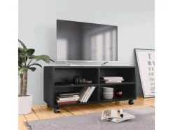 vidaXL TV-Schrank mit Rollen Schwarz 90x35x35 cm Holzwerkstoff* Wohnwände
