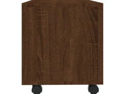 vidaXL TV-Schrank mit Rollen Braun Eiche 90x35x35 cm Holzwerkstoff