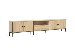 vidaXL TV-Schrank mit Schublade Sonoma-Eiche 200x25x44cm Holzwerkstoff* Wohnwände|TV-Wände