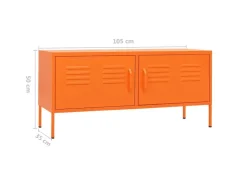 vidaXL TV-Schrank Orange 105x35x50 cm Stahl Modell 1