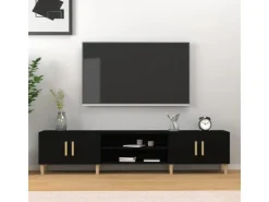 vidaXL TV-Schrank Schwarz 180x31,5x40 cm Holzwerkstoff Modell 1* TV-Wände