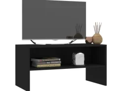 vidaXL TV-Schrank Schwarz 80x40x40 cm Holzwerkstoff* Wohnwände|TV-Wände