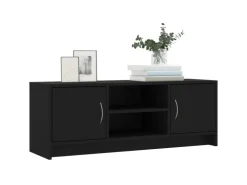 vidaXL TV-Schrank Schwarz 102x30x37,5 cm Holzwerkstoff
