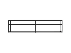 vidaXL TV-Schrank Schwarz 180x40x40,5 cm Hartglas* Wohnwände|TV-Wände