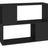vidaXL TV-Schrank Schwarz 80x24x63 cm Holzwerkstoff* TV-Wände|Wohnwände
