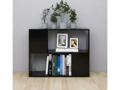 vidaXL TV-Schrank Schwarz 80x24x63 cm Holzwerkstoff* TV-Wände|Wohnwände