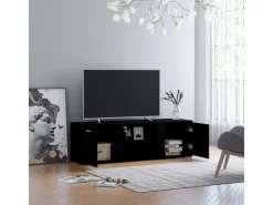 vidaXL TV-Schrank Schwarz 120x34x37 cm Holzwerkstoff* TV-Wände
