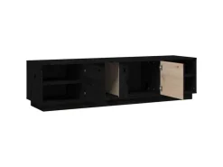 vidaXL TV-Schrank Schwarz 156x40x40 cm Massivholz Kiefür* TV-Wände