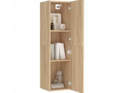 vidaXL TV-Schrank Sonoma-Eiche 30,5x30x110 cm Holzwerkstoff* TV-Wände