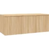 vidaXL TV-Schrank Sonoma-Eiche 80x34x30 cm Holzwerkstoff* Wohnwände|TV-Wände
