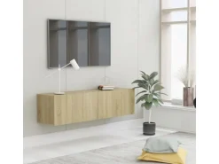 vidaXL TV-Schrank Sonoma-Eiche 120x30x30 cm Holzwerkstoff* Wohnwände|TV-Wände