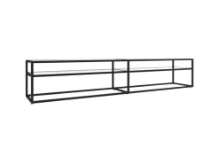 vidaXL TV-Schrank Transparent 220x40x40,5 cm Hartglas
