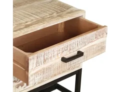 vidaXL TV-Schrank Weiß 140 × 30 × 45 cm Massivholz Akazie* TV-Wände