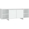 vidaXL TV-Schrank Weiß 130x35x50 cm Holzwerkstoff