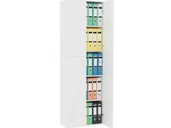 vidaXL TV-Schrank Weiß 60x32x190 cm Holzwerkstoff