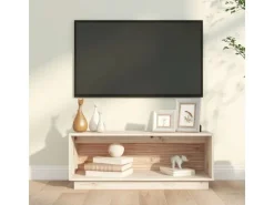 vidaXL TV-Schrank 90x35x35 cm Massivholz Kiefür* Wohnwände|TV-Wände
