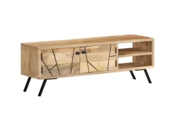 vidaXL TV-Schrank 110x30x40 cm Mango Massivholz* Vasen|Wohnwände