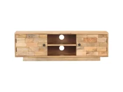 vidaXL TV-Schrank 116x30x35 cm Mango Massivholz