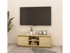 vidaXL TV-Schrank 110x30x40 cm Massivholz Kiefür