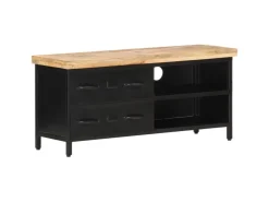 vidaXL TV-Schrank 90x30x41 cm Raues Mangoholz